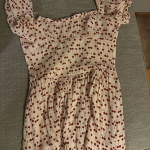 Reformation Davonne mini dress cherry print